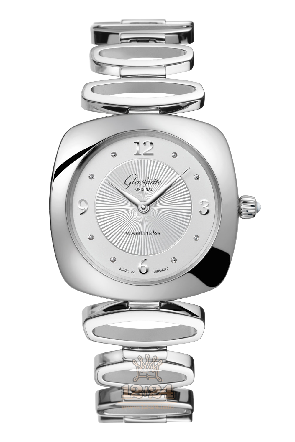 Glashutte Ladies Watch 1-03-02-10-02-14 31 mm Stainless steel Case Silver Dial