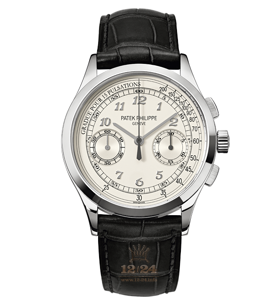 Patek Philippe Complications Watch 5170G-001 39 mm White gold Case White Silver Dial