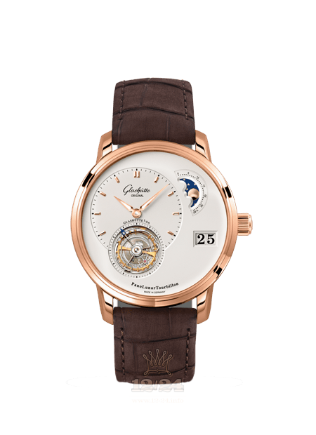 Glashutte Pano Watch 1-93-02-05-05-51 40 mm Pink gold Case White Dial