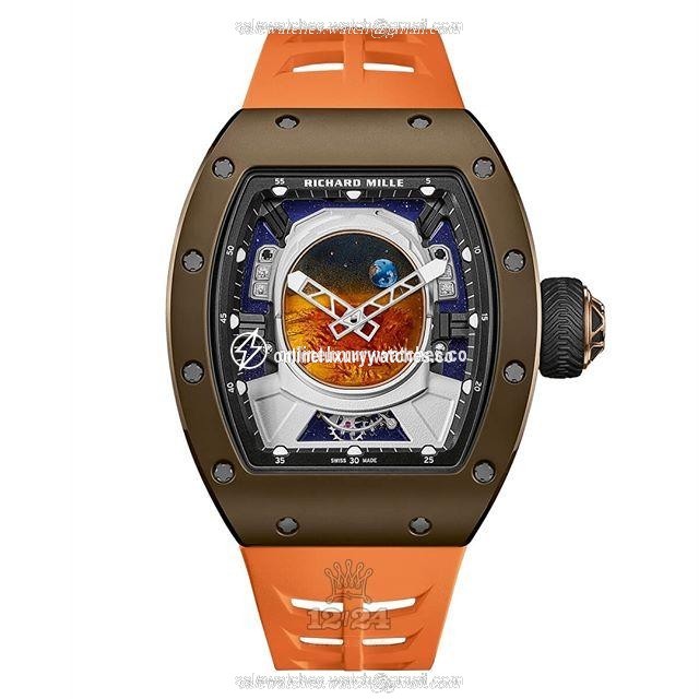 Richard Mille Men's Collection Watch RM 52-05 50 mm Titanium Case Painted Dial