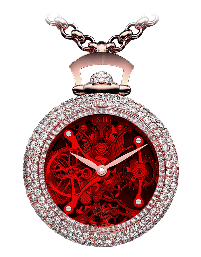 Jacob & Co Ladies Collection Watch BS231.40.RD.QR.A 42 mm Pink gold Case Red Dial