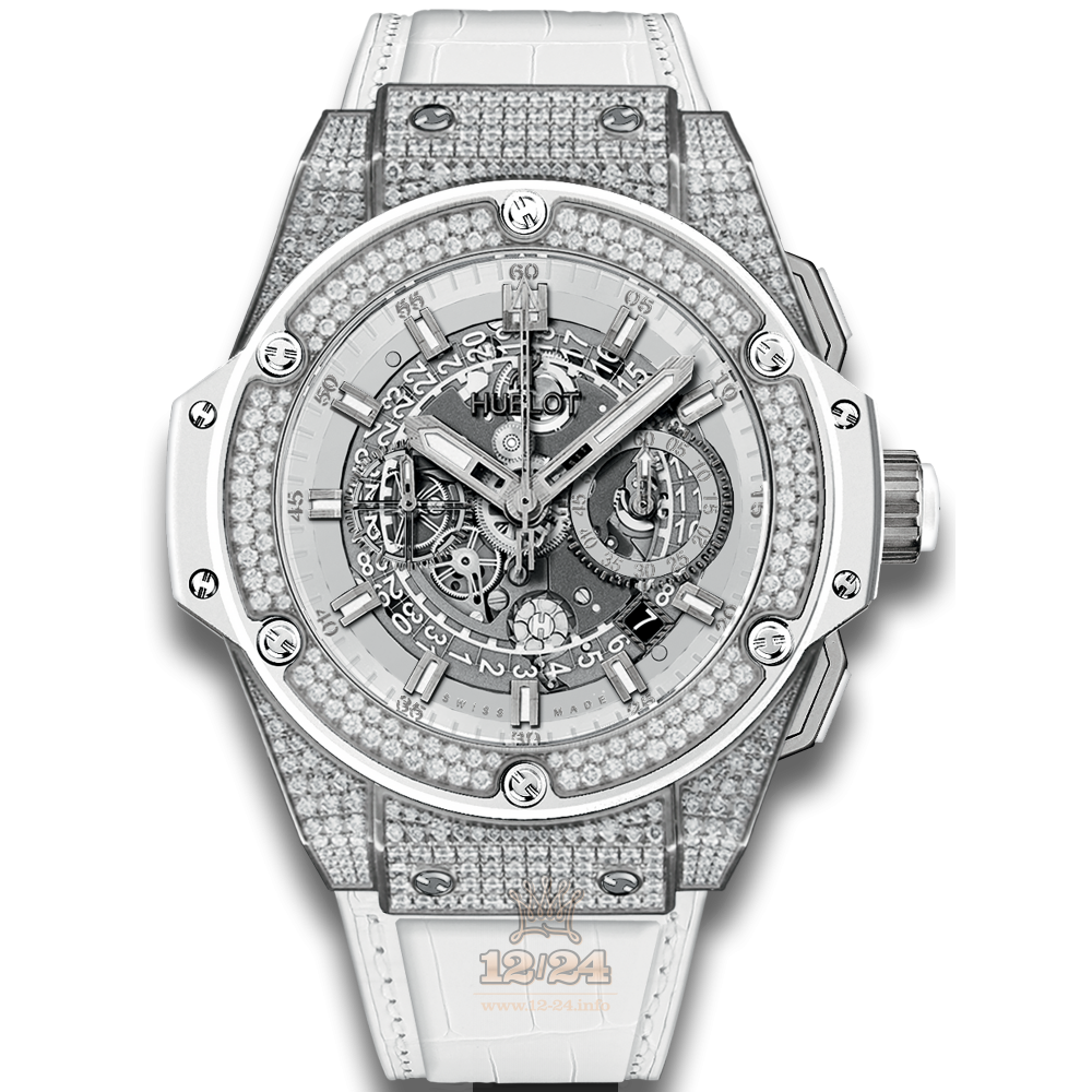Hublot King Power Watch 701.NE.0127.GR.1704 48 mm Titanium Rubber Case Gray Silver Dial