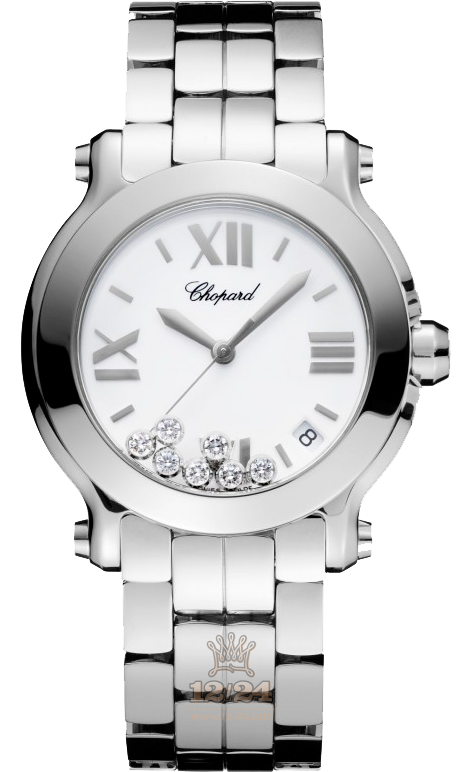 Chopard Happy Diamonds Watch 278477-3001 36 mm Stainless steel Case White Dial