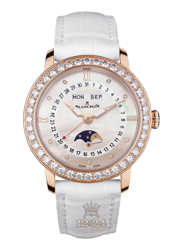 Blancpain Women Watch 3663-2954-55B 35 mm Red gold Case