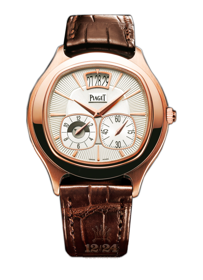 Piaget Black Tie Watch G0A32017 42 mm Pink gold Case Silver Dial