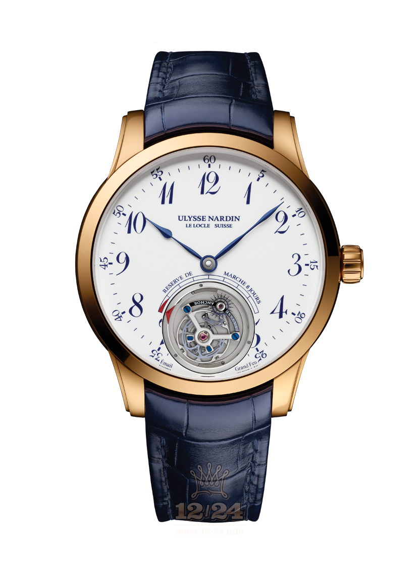 Ulysse Nardin Classic Watch 1782-133/E0-60 44 mm Pink gold Case White Dial