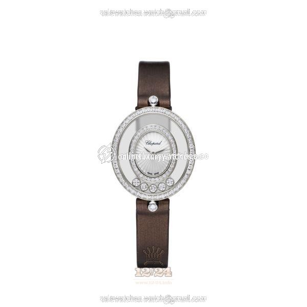 Chopard Happy Diamonds Watch 204292-1301 26 mm White gold Case White Dial