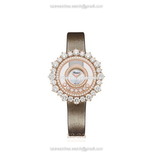 Chopard Happy Diamonds Watch 209436-5002 36 mm Pink gold Case White Dial