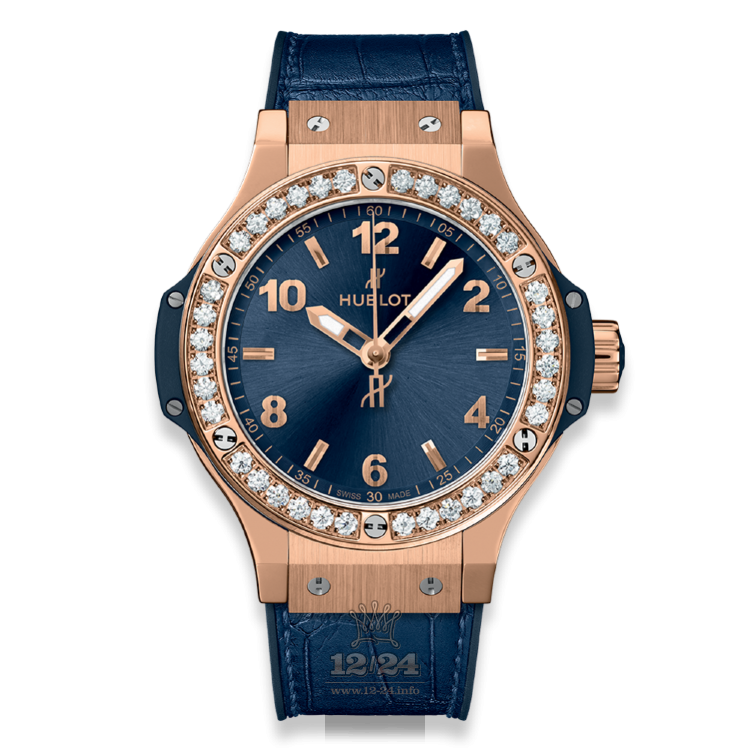 Hublot Classic Fusion Watch 581.OX.7180.LR.1104 33 mm Pink gold Case Dark blue Dial