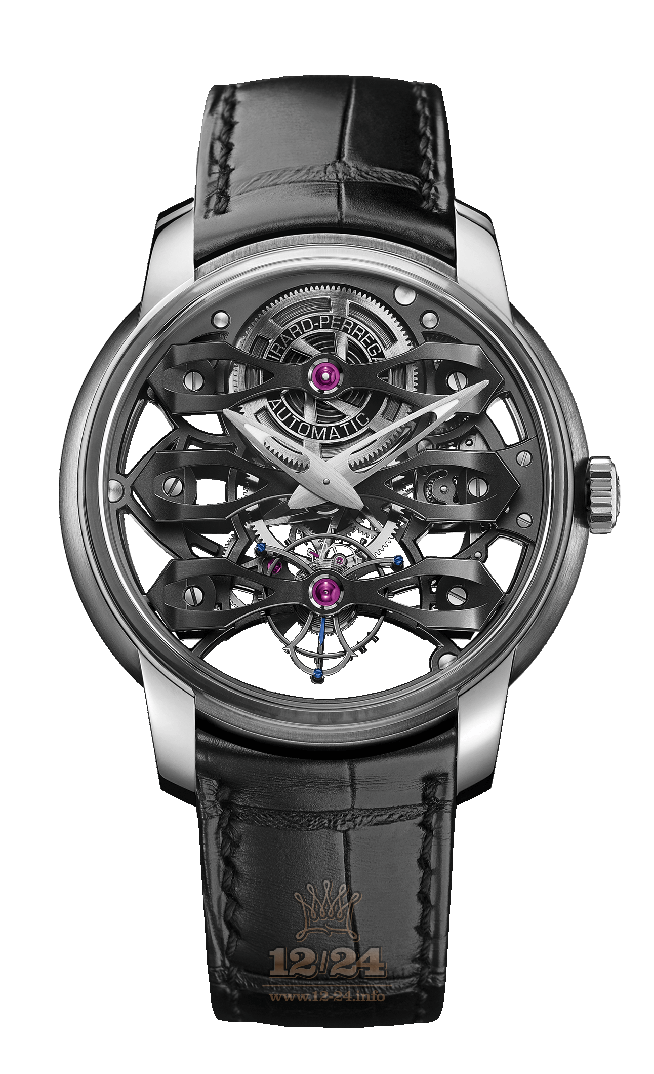 Girard Perregaux Bridges Watch 99295-21-000-BA6A Titanium Case Black Dial