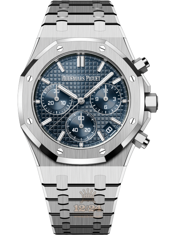 Audemars Piguet Royal Oak Watch 26240ST.OO.1320ST.01 41 mm Stainless steel Case Dark blue Dial