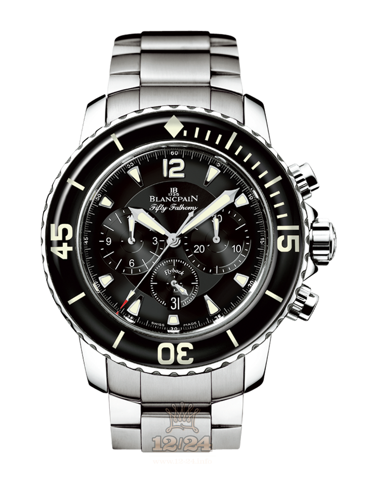 Blancpain Fifty Fathoms Watch 5085F-1130-71 45 mm Stainless steel Case Black Dial