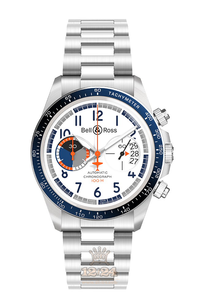 Bell & Ross Vintage Watch BRV294-BB-ST/SST 41 mm Stainless steel Aluminum Case White Dial