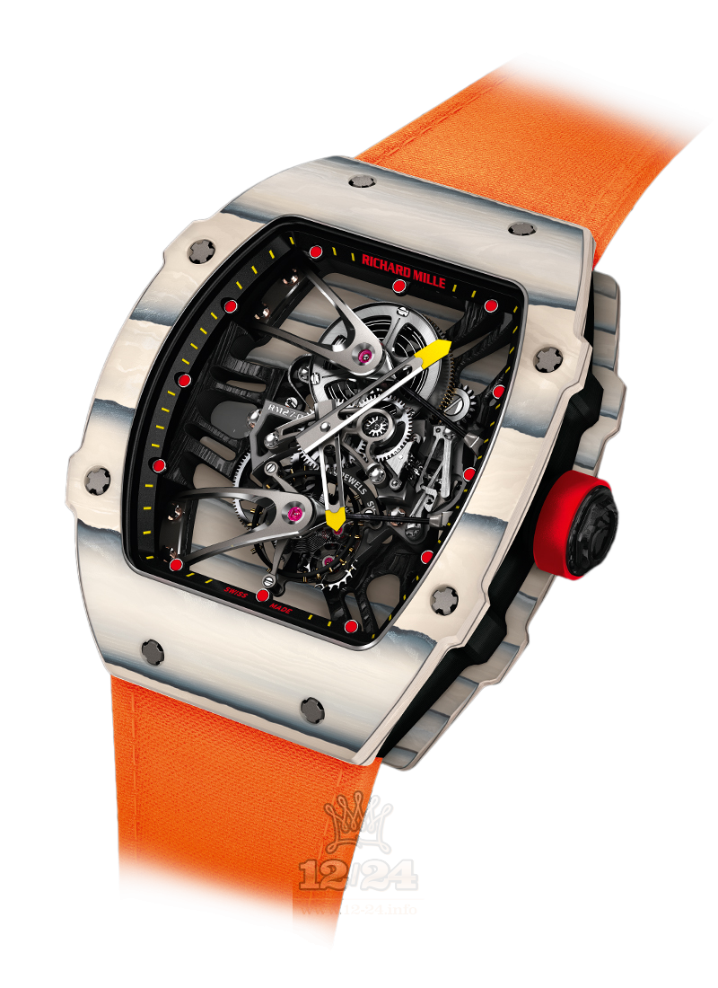 Richard Mille Men's Collection Watch RM27-02 CA-FQ 48 mm Carbon Case