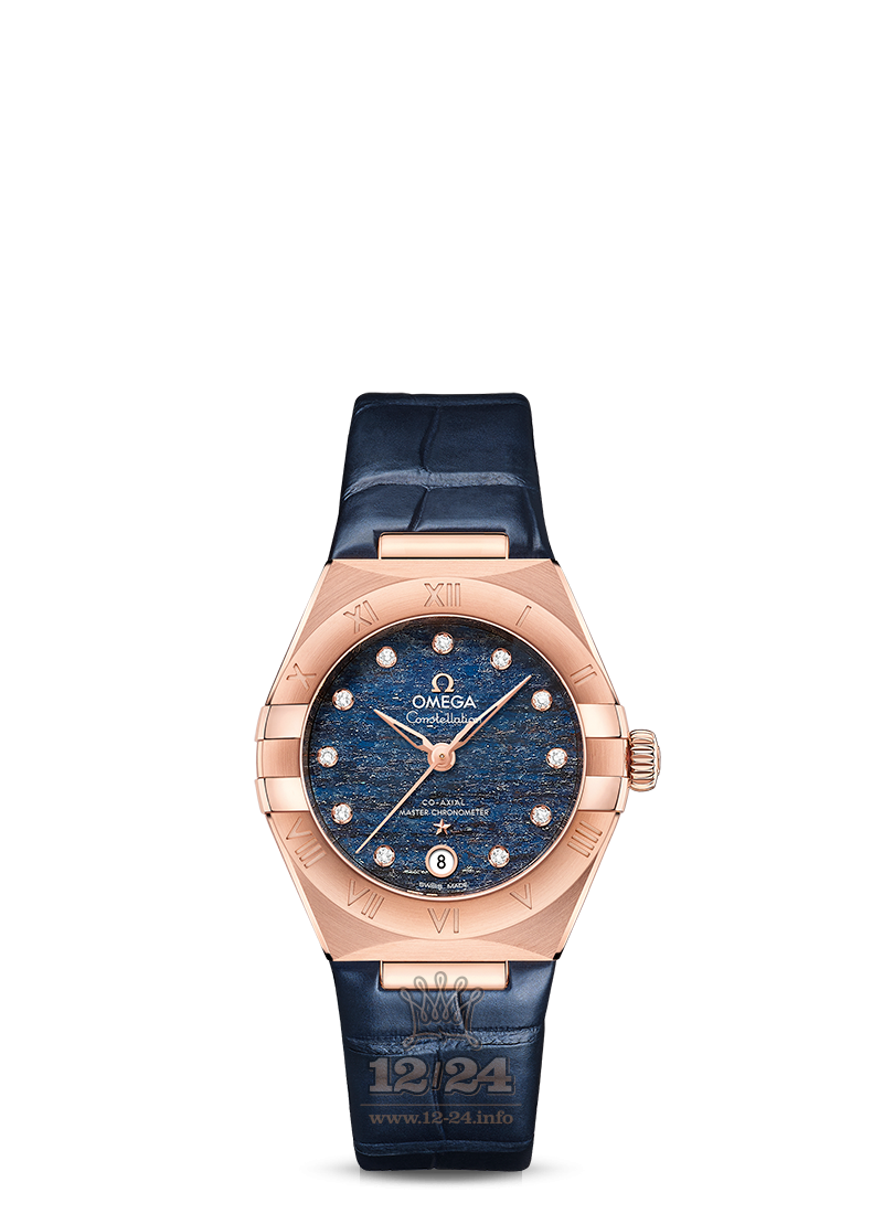 Omega Constellation Watch 131.53.29.20.99.001 29 mm Pink gold Case Dark blue Dial