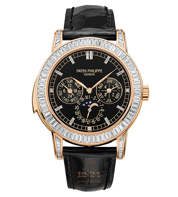 Patek Philippe Grand Complications Watch 5073R-001 42 mm Pink gold Case Black Dial