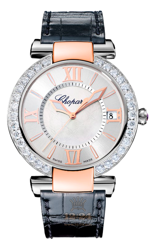 Chopard Imperiale Watch 388531-6006 40 mm Steel / Pink gold Case Silver Dial