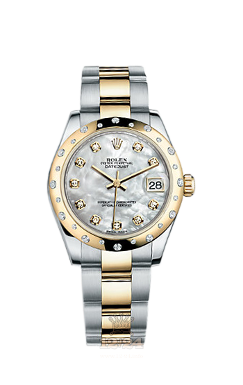 Rolex Lady-Datejust Watch 178343-0006 31 mm Steel / Yellow gold Case White Dial