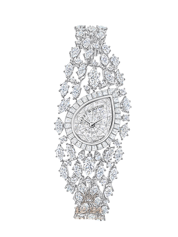 Harry Winston High Jewelry Timepieces Watch HJTQHM21PP001 21 mm Platinum Case Silver Dial