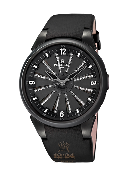 Perrelet Turbine Watch A2046/1A 41 mm Stainless steel PVD coating Case Black Dial