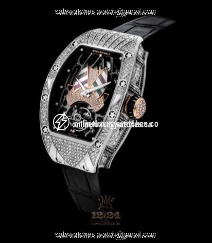Richard Mille Women's Collection Watch RM 71-01 52 mm White gold Case