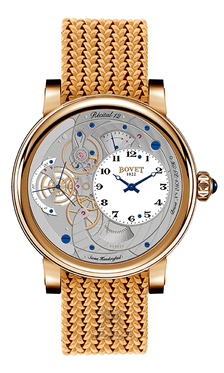 Bovet Dimier Watch R120003-BP 42 mm Pink gold Case White Dial