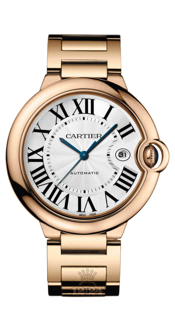 Cartier Ballon Bleu de Cartier Watch WGBB0016 42 mm Pink gold Case White Silver Dial