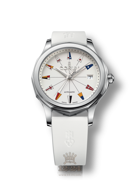 Corum Admiral Watch A082/02876 38 mm Stainless steel Case White Dial
