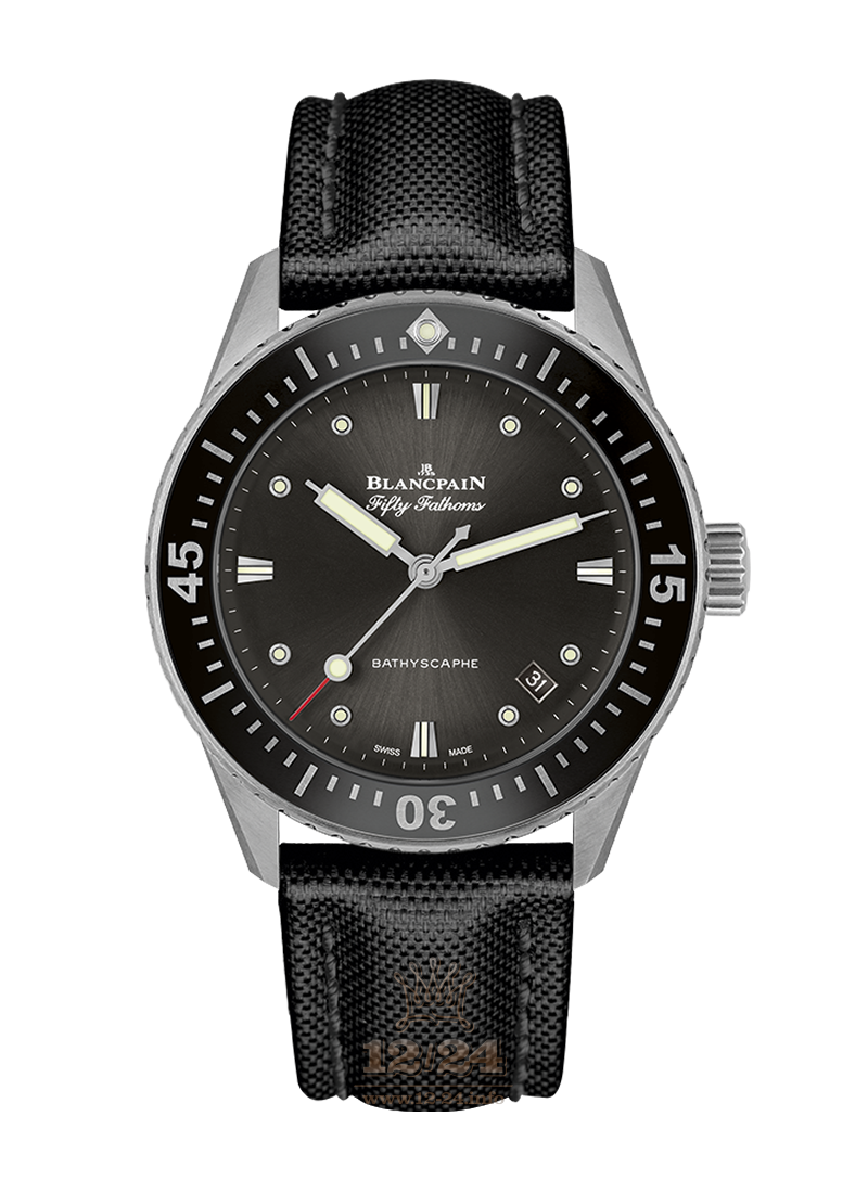 Blancpain Fifty Fathoms Watch 5100B-1110_B52A 38 mm Stainless steel Case Gray Dial