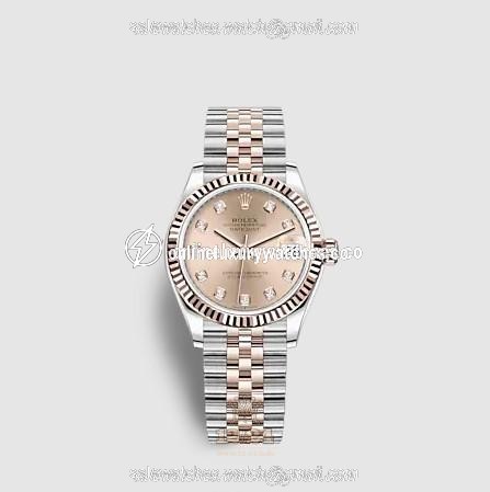 Rolex Datejust Watch 278271-0024 31 mm Stainless steel Pink gold Case Pink Dial