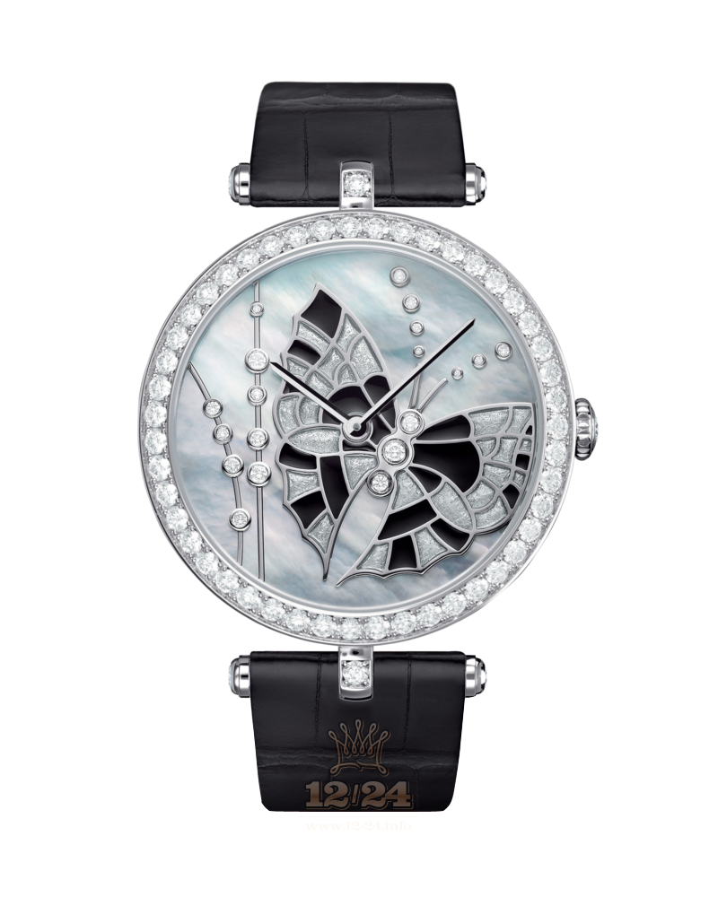 Van Cleef Extraordinary Dials Watch VCARO4FL00 White gold Case Gray Painted Dial