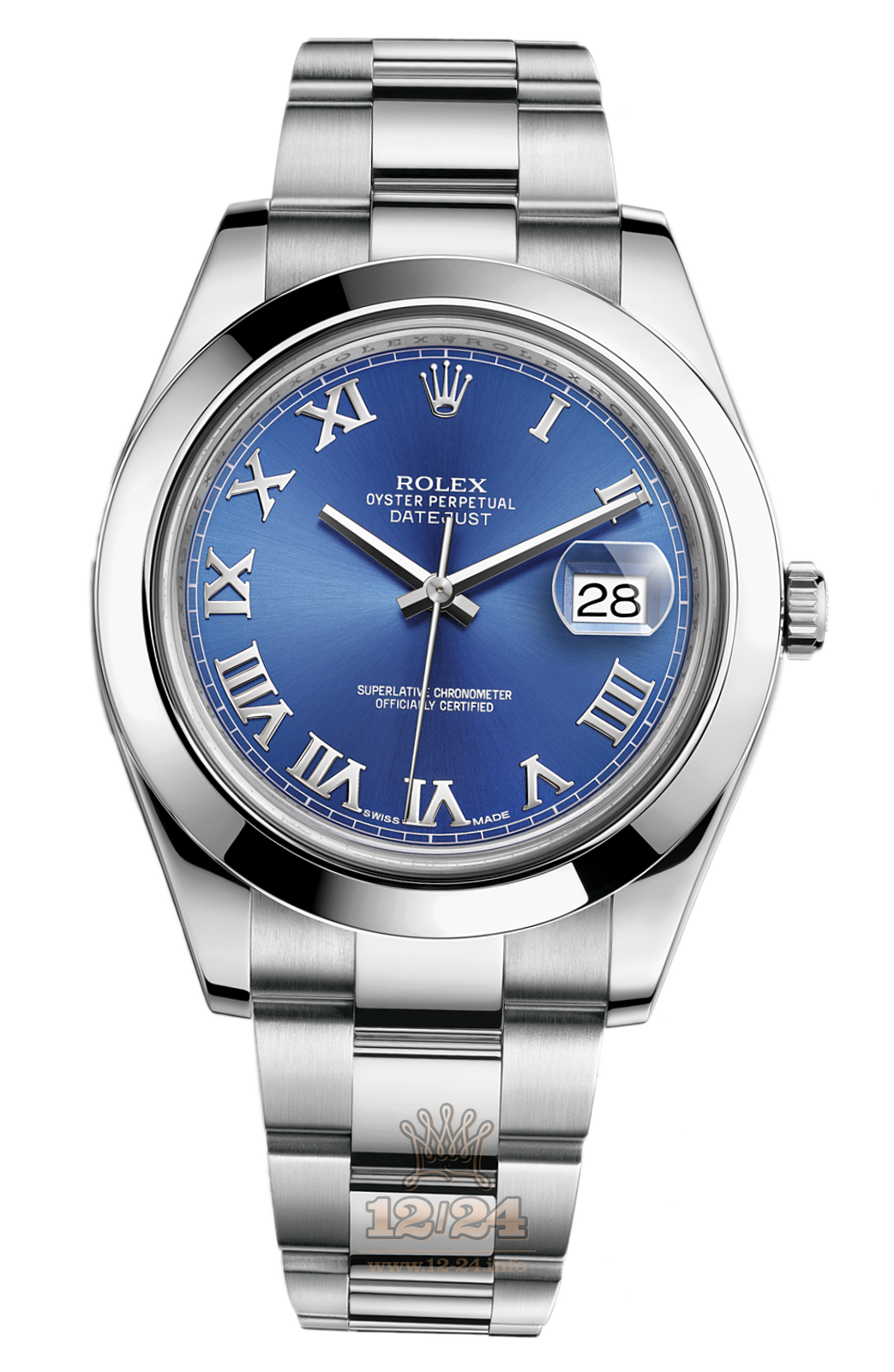 Rolex Datejust Watch 116300-0004 41 mm Stainless steel Case Dark blue Dial
