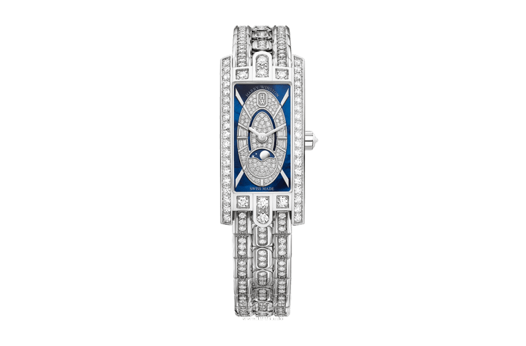 Harry Winston The Avenue Collection Watch AVCQMP16WW009 32 mm White gold Case Dark blue Dial