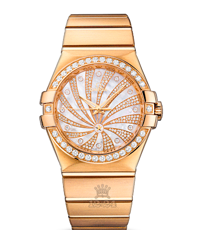 Omega Constellation Watch 123.55.35.20.55.001 35 mm Yellow gold Case White Golden Dial