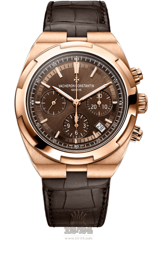 Vacheron Constantin Overseas Watch 5500V/000R-B435 42 mm Pink gold Case Brown (chocolate) Dial
