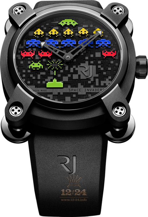 Romain Jerome Collaborations Watch RJ.M.AU.IN.006.09 46 mm Stainless steel PVD coating Case Black Dial