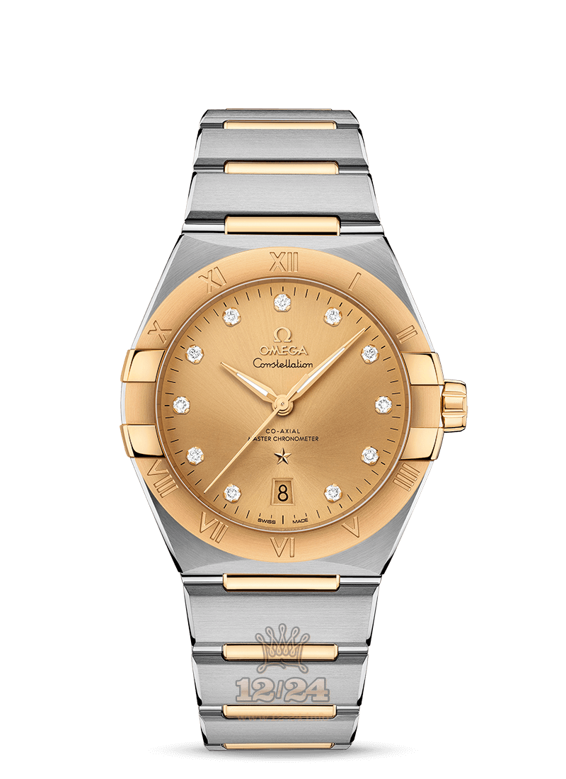 Omega Constellation Watch 131.20.39.20.58.001 39 mm Stainless steel Yellow gold Case Golden Dial