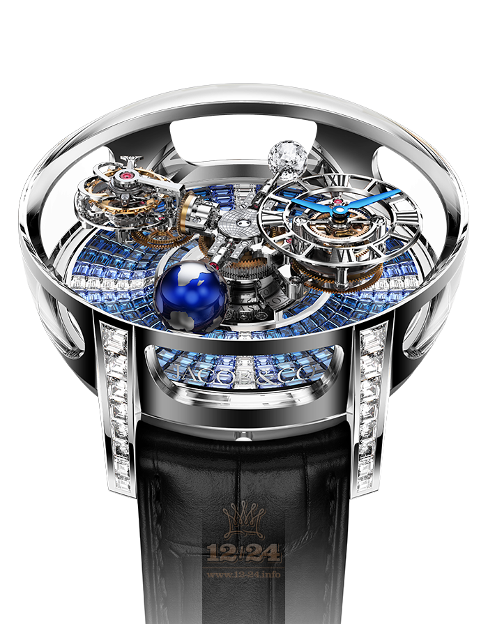 Jacob & Co Grand Complication Masterpieces Watch AT800.30.BD.UA.B 50 mm White gold Sapphire Case
