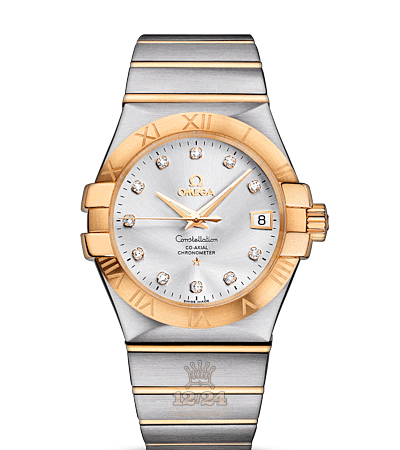 Omega Constellation Watch 123.20.35.20.52.002 35 mm Steel / Yellow gold Case Silver Dial
