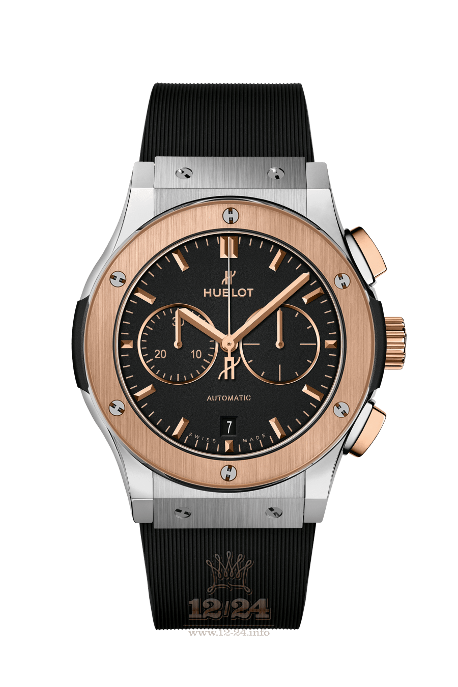 Hublot Classic Fusion Watch 541.NO.1181.RX 42 mm Pink gold Titanium Case Black Dial
