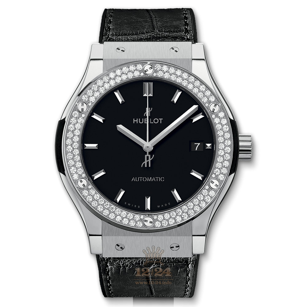 Hublot Classic Fusion Watch 511.NX.1171.LR.1104 45 mm Titanium Case Black Dial