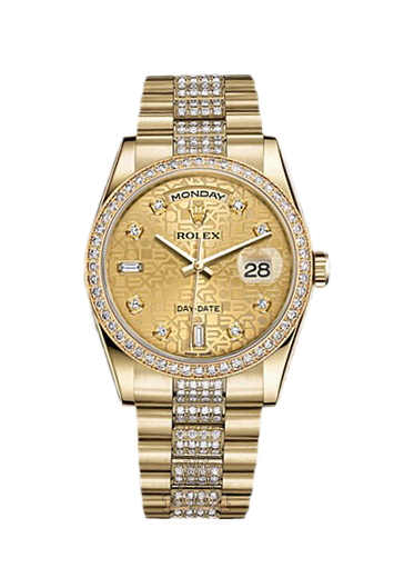Rolex Day-Date Watch 118348-0089 36 mm Yellow gold Case Golden Dial