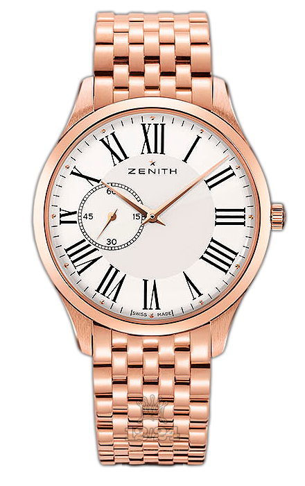 Zenith Elite Watch 18.2010.681/11.M2010 40 mm Pink gold Case White Dial