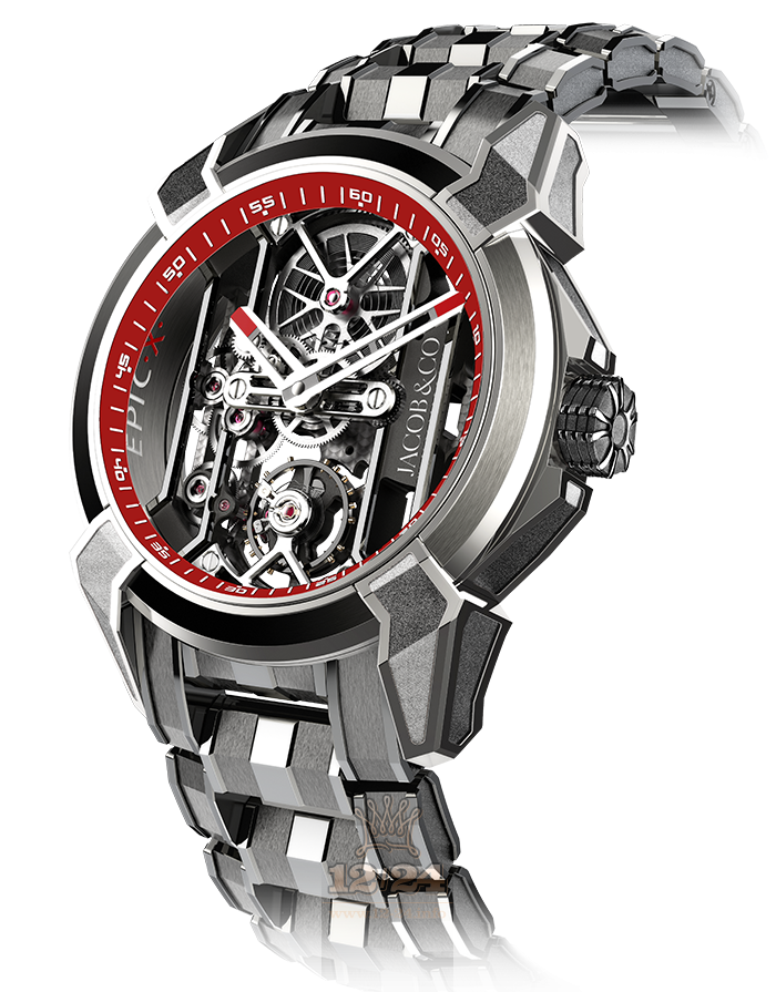 Jacob & Co Gents Collection Watch EX100.20.PS.RW.A20AA 44 mm Titanium Case