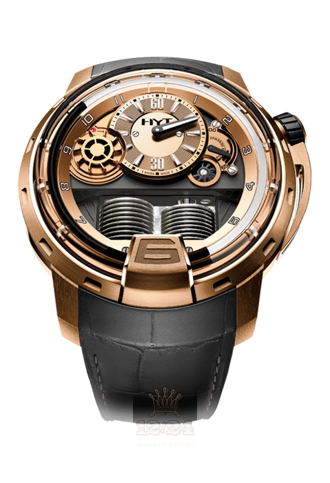 HYT H1 Watch 148-pg-15-nf-ag 49 mm Pink gold Case