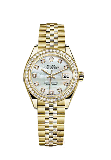 Rolex Datejust Watch 279138rbr-0016 28 mm Yellow gold Case White Dial