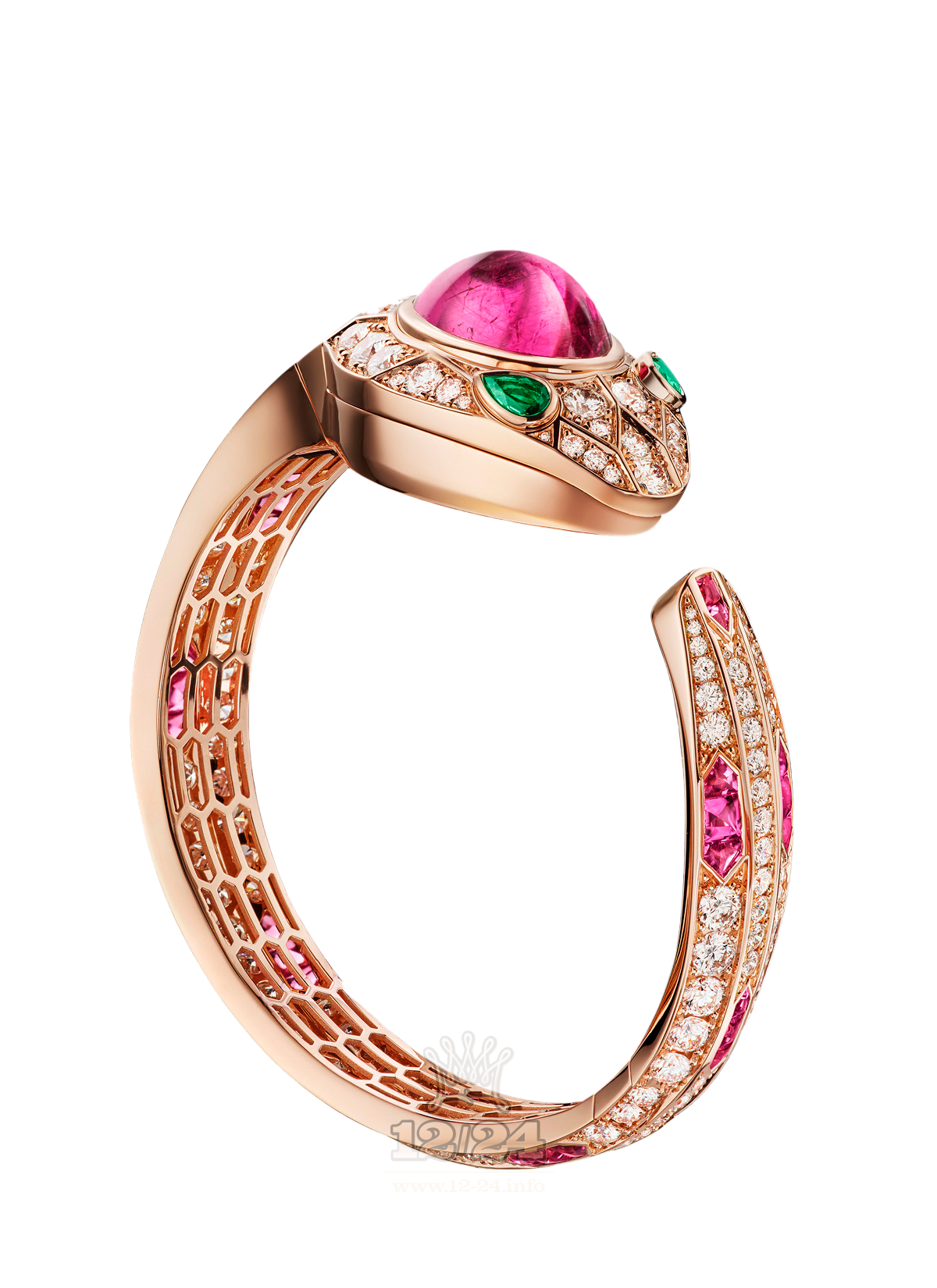 Bvlgari Serpenti Watch 102616 SPP36D2TOGD2/L 36 mm Pink gold Case Golden Dial