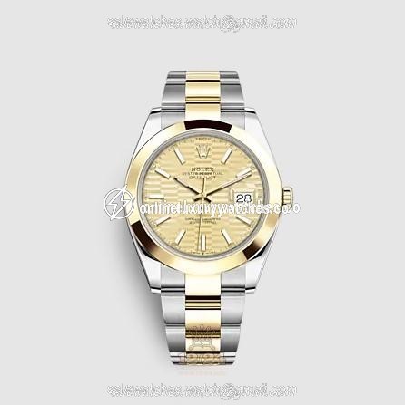 Rolex Datejust Watch 126303-0021 41 mm Stainless steel Yellow gold Case Yellow Dial