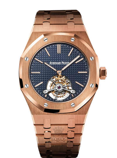 Audemars Piguet Royal Oak Watch 26510OR.OO.1220OR.01 41 mm Pink gold Case Dark blue Dial