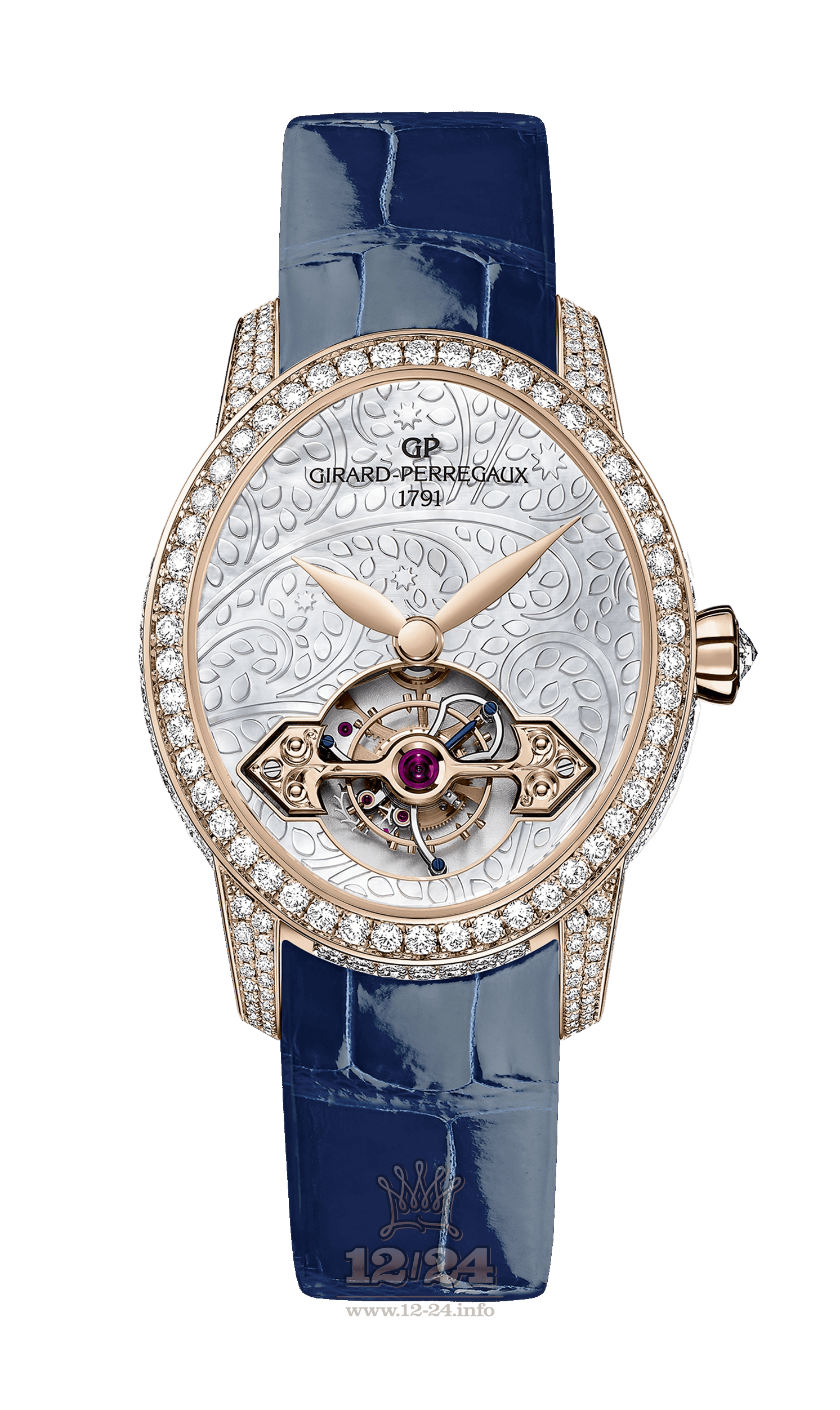 Girard Perregaux Cats Eye Watch 99490D52P706-CK6A 37 mm Pink gold Case White Dial